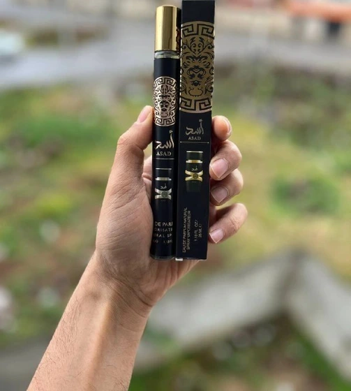 عطر ادکلن مردانه اسد Lattafa Asad - حجم 35 میل مدل جیبی اماراتی اورجینال
